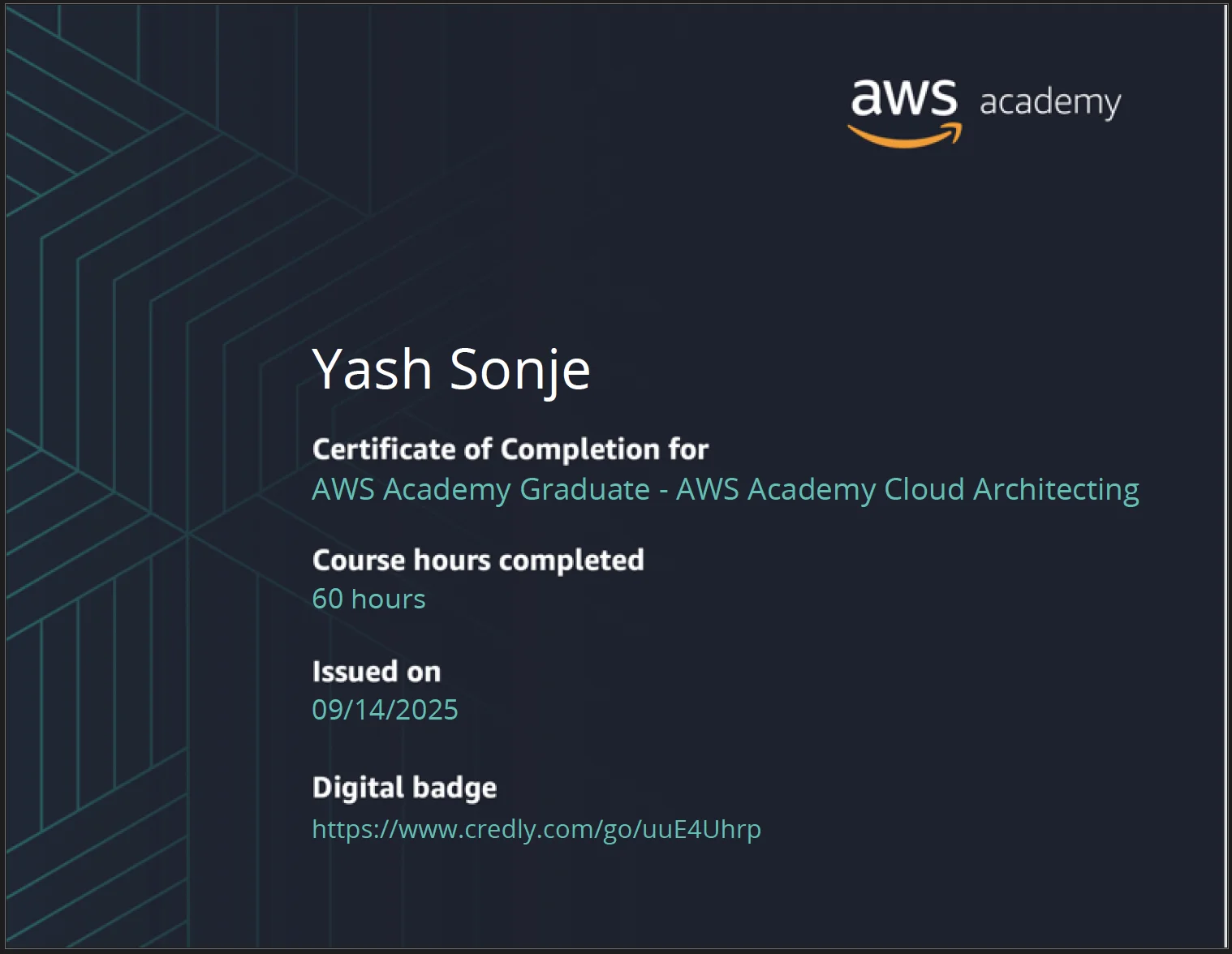 AWS Academy Graduate: AWS Academy Cloud Architecting