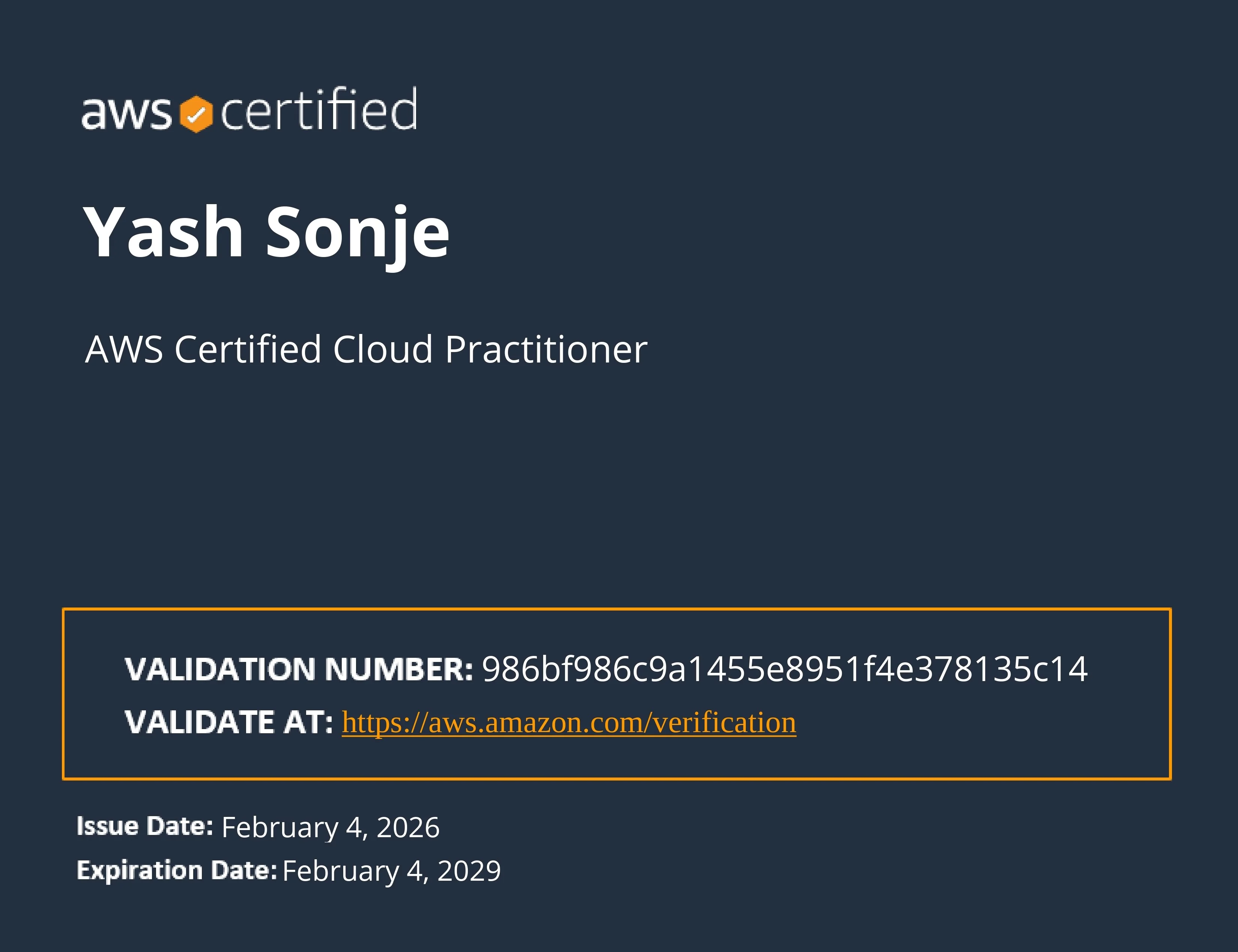AWS Certified Cloud Practitioner