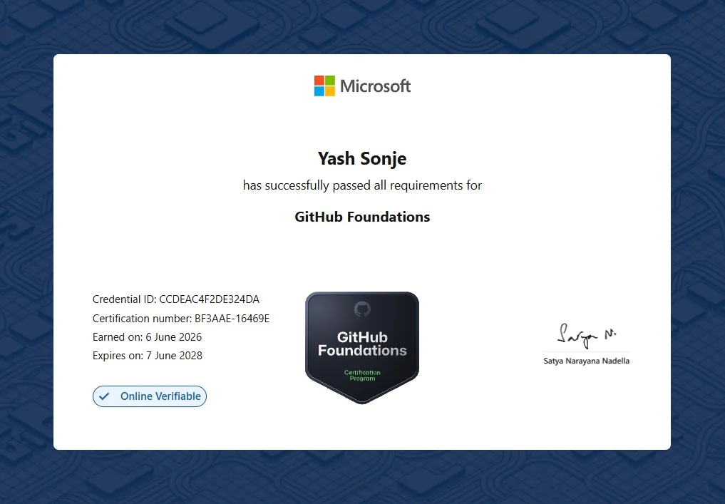 GitHub Foundations Certification