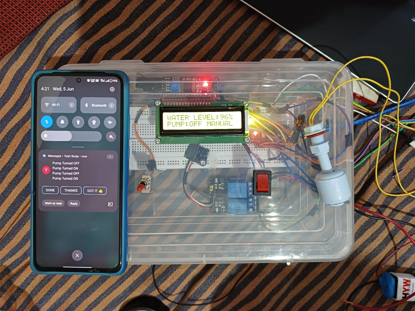 HydroSense prototype 1